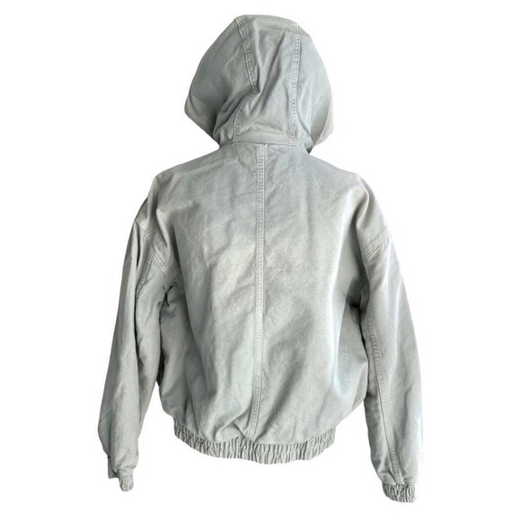 NWOT Urban Outfitters BDG Denim Sherpa Hooded Jacket - Size XS - Picture 7 of 9